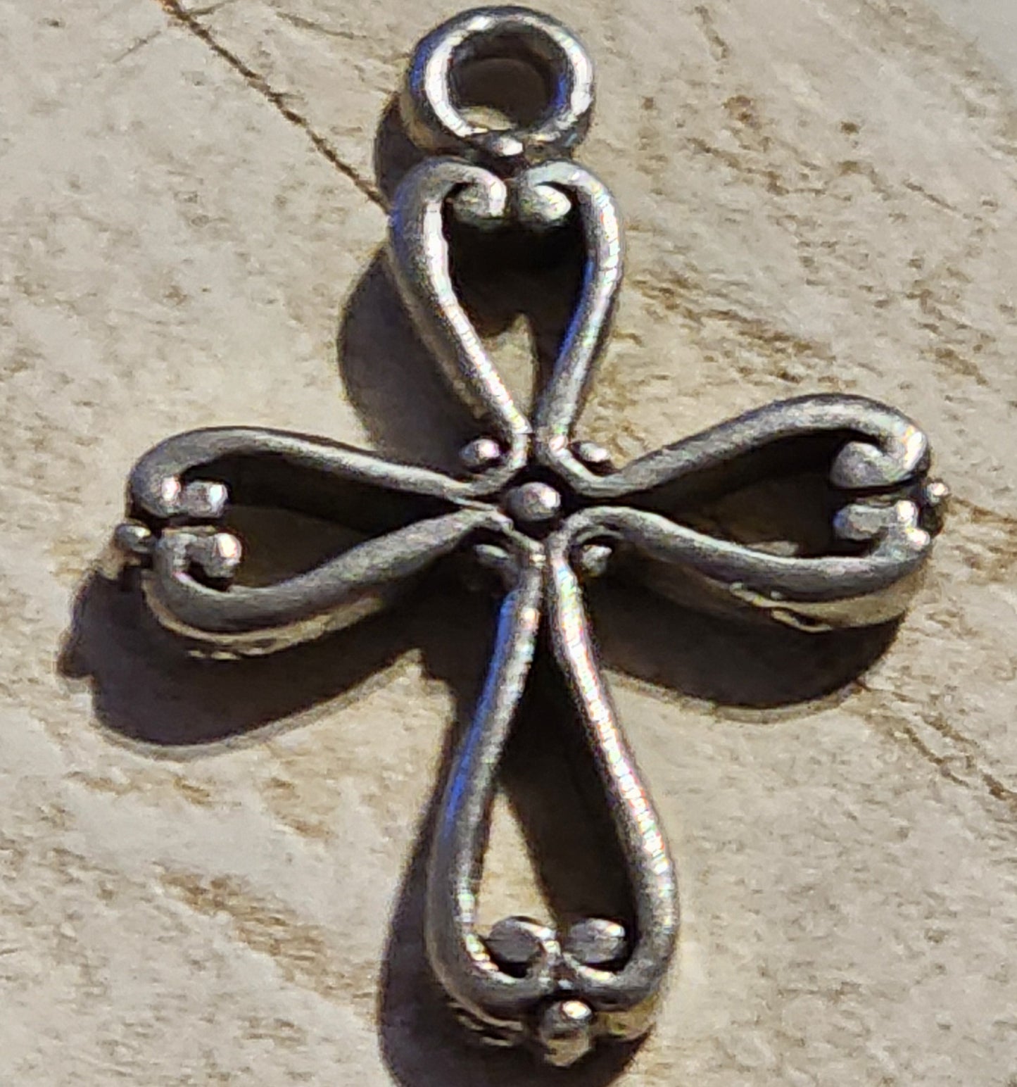 Metal Celtic cross charm