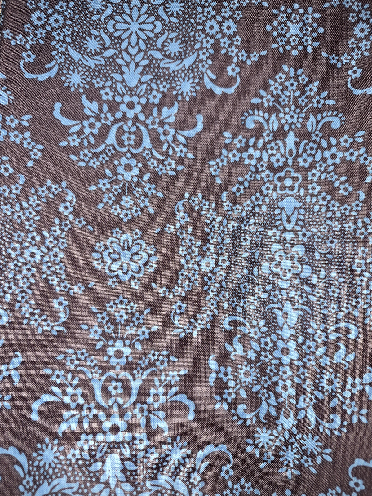 Amy Butler Soul Blossoms - Organic English Garden (cobalt navy damask) ORAB005 **