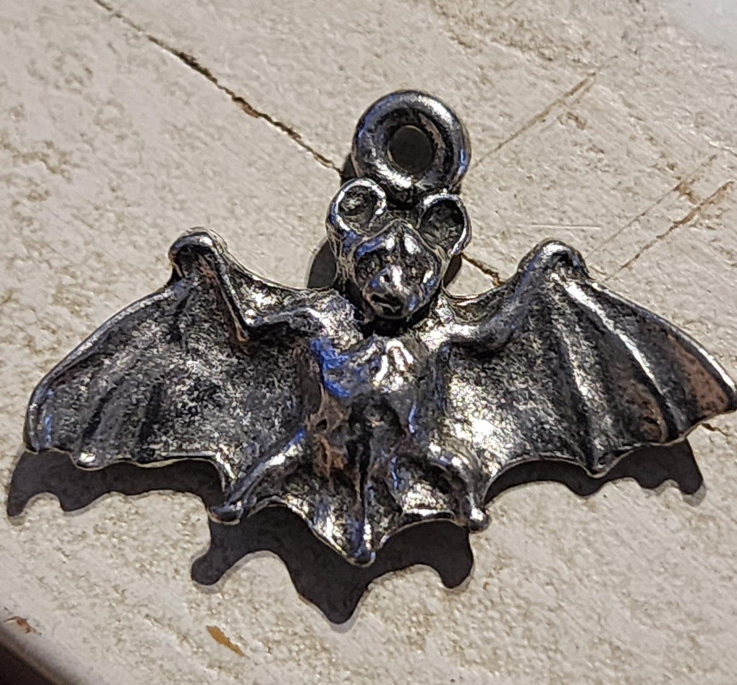 Metal Flying Bat Charm