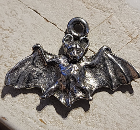 Metal Flying Bat Charm