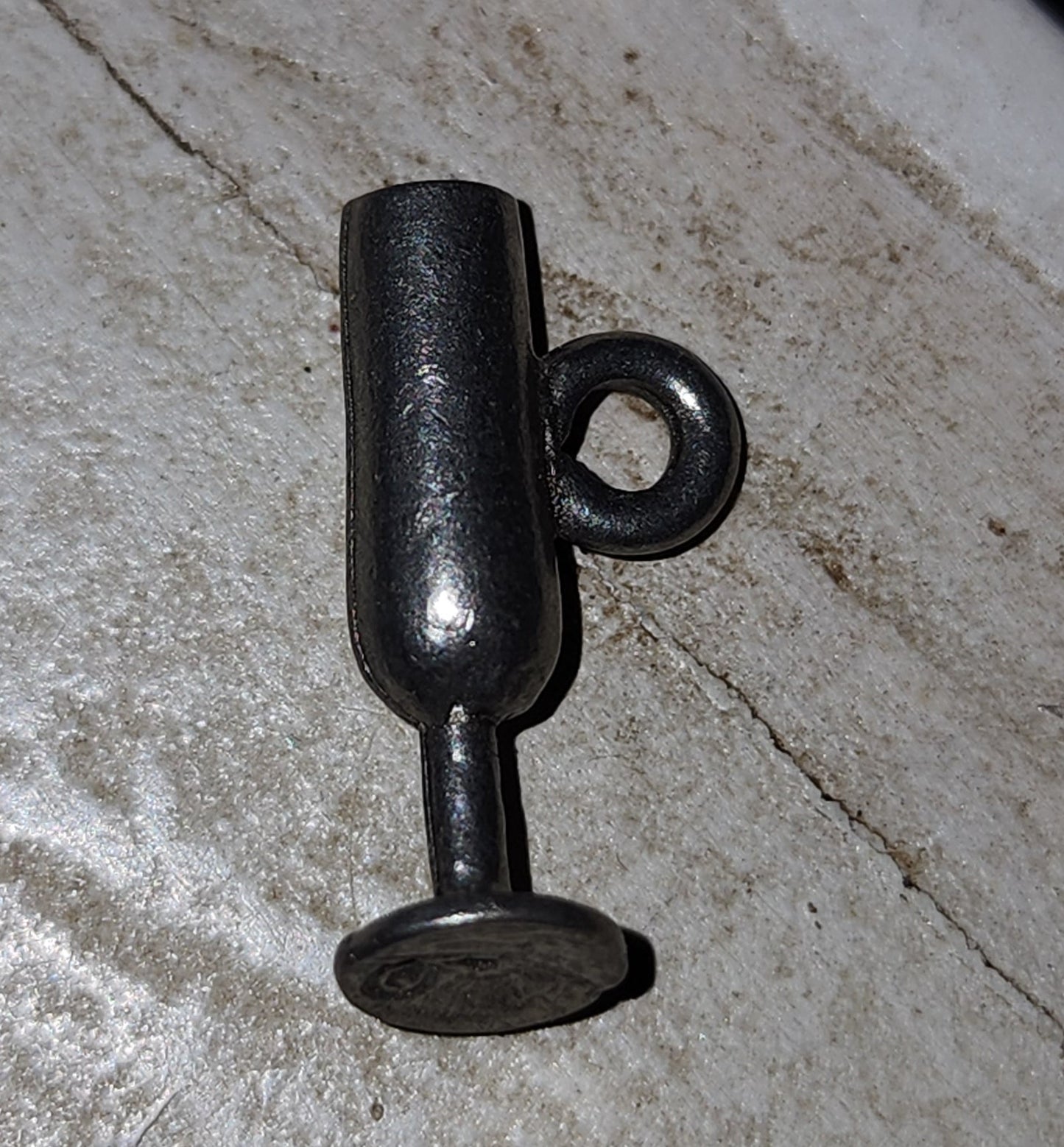 Metal Champagne Glass Charm