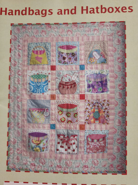 Handbags and Hatboxes quilt pattern by Design house Quilts (Trish Harper)