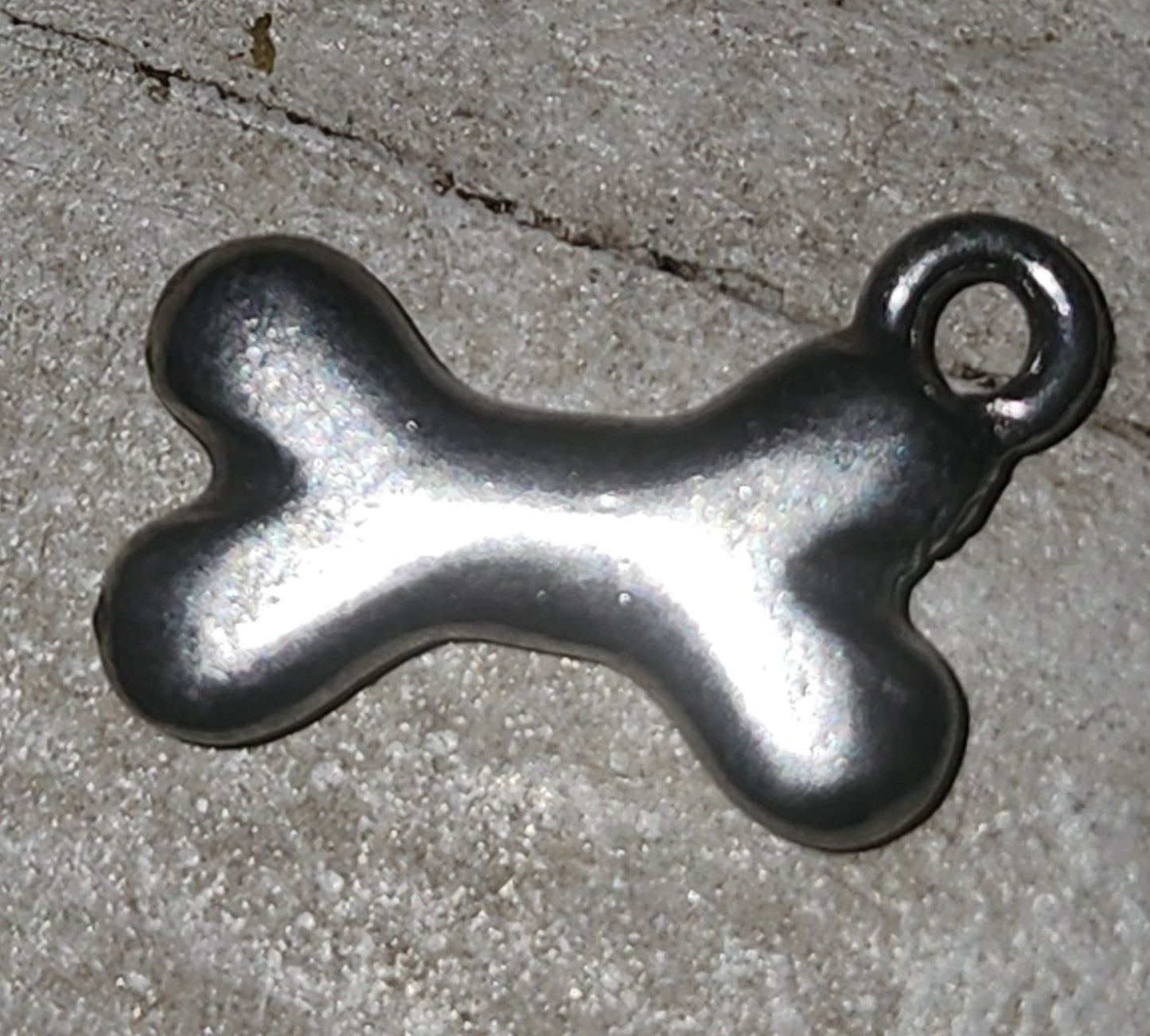 Metal Dog Bone Charm