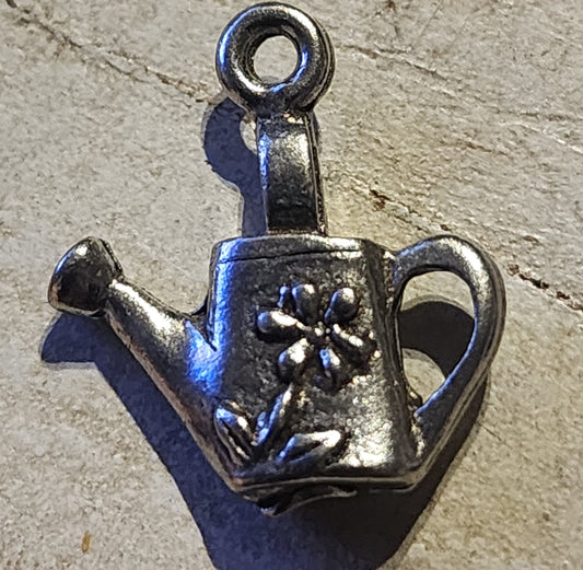 Metal watering can charm