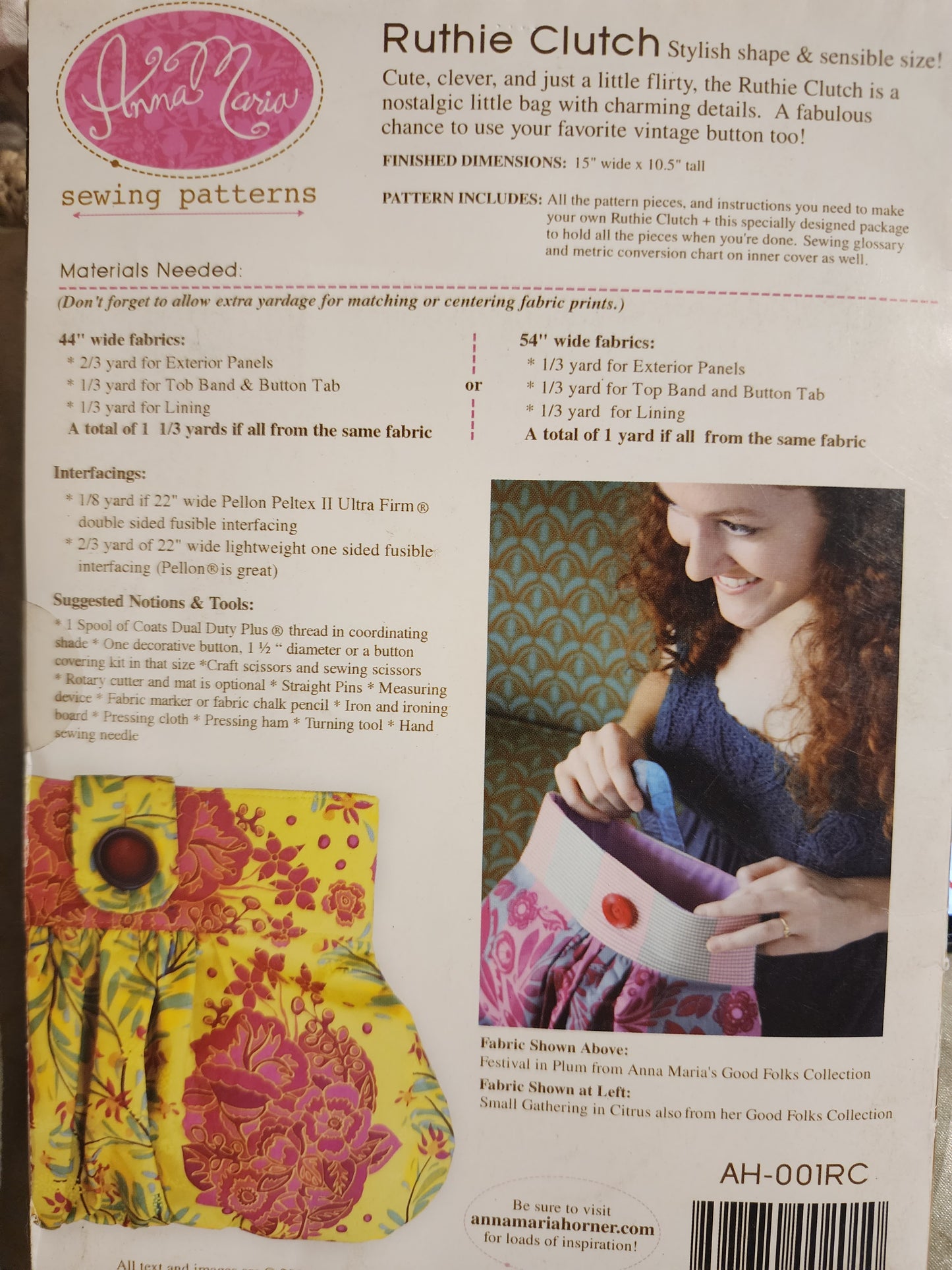 Ruthie Clutch Pattern by Anna Maria Horner *