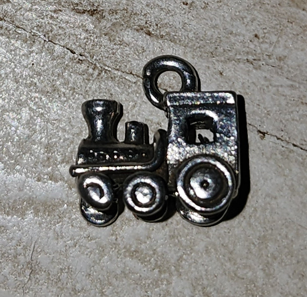 Metal Train charm