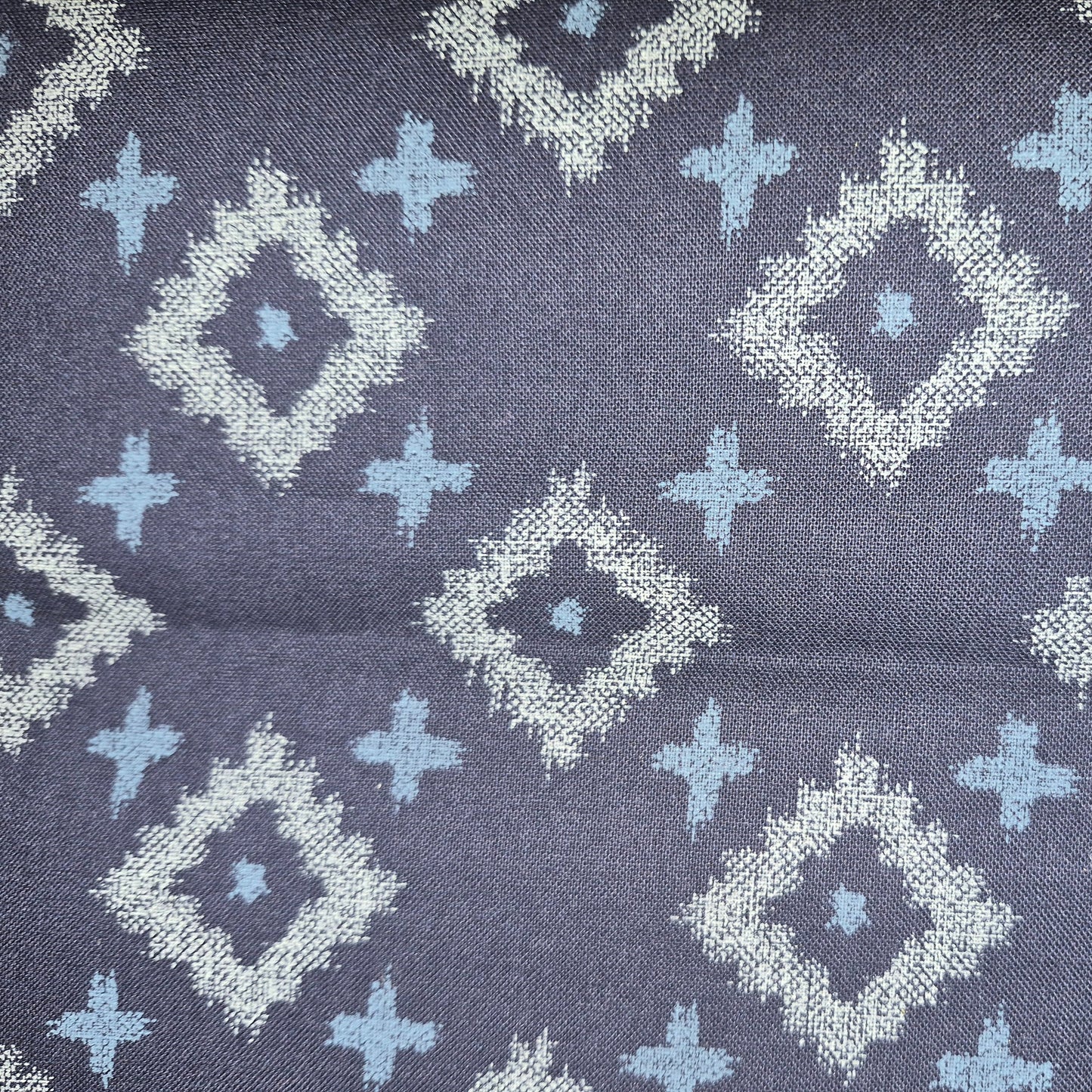 Seven Islands Japanese Indigo fabric Hakama (diamonds and crosses) *
