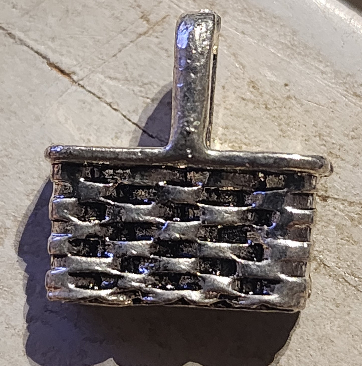 Metal basket charm