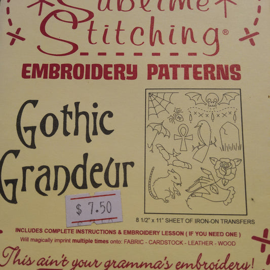 Gothic Grandeur by Sublime Stitching Iron-on transfers for Embroidery*