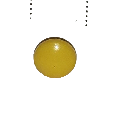 Dome button sunny yellow 0.5cm (shank back)