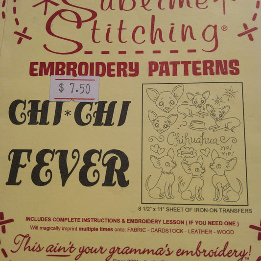 Chi Chi Fever by Sublime Stitching Iron-on transfers for Embroidery *