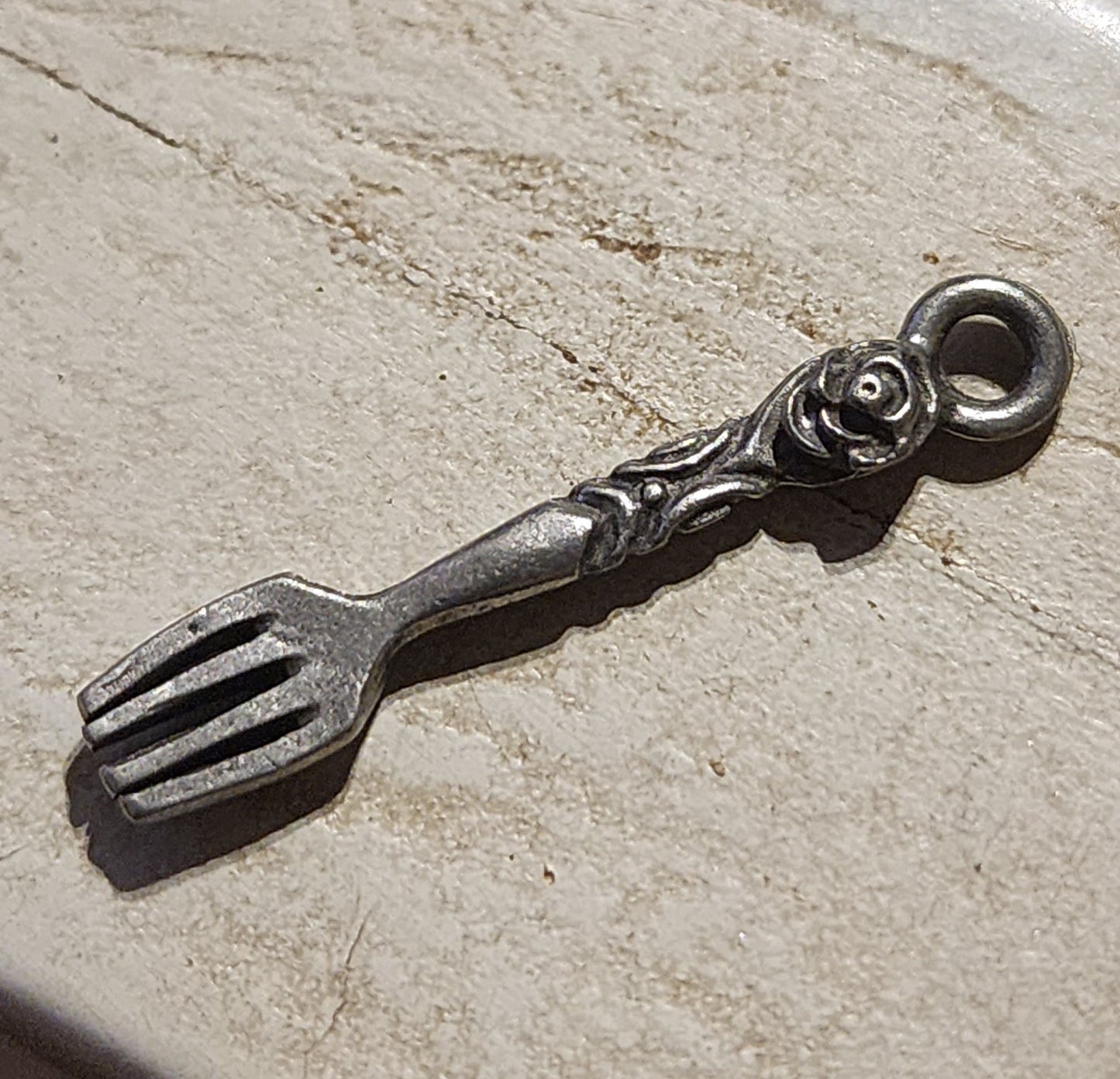 Metal Fork charm