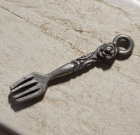 Metal Fork charm