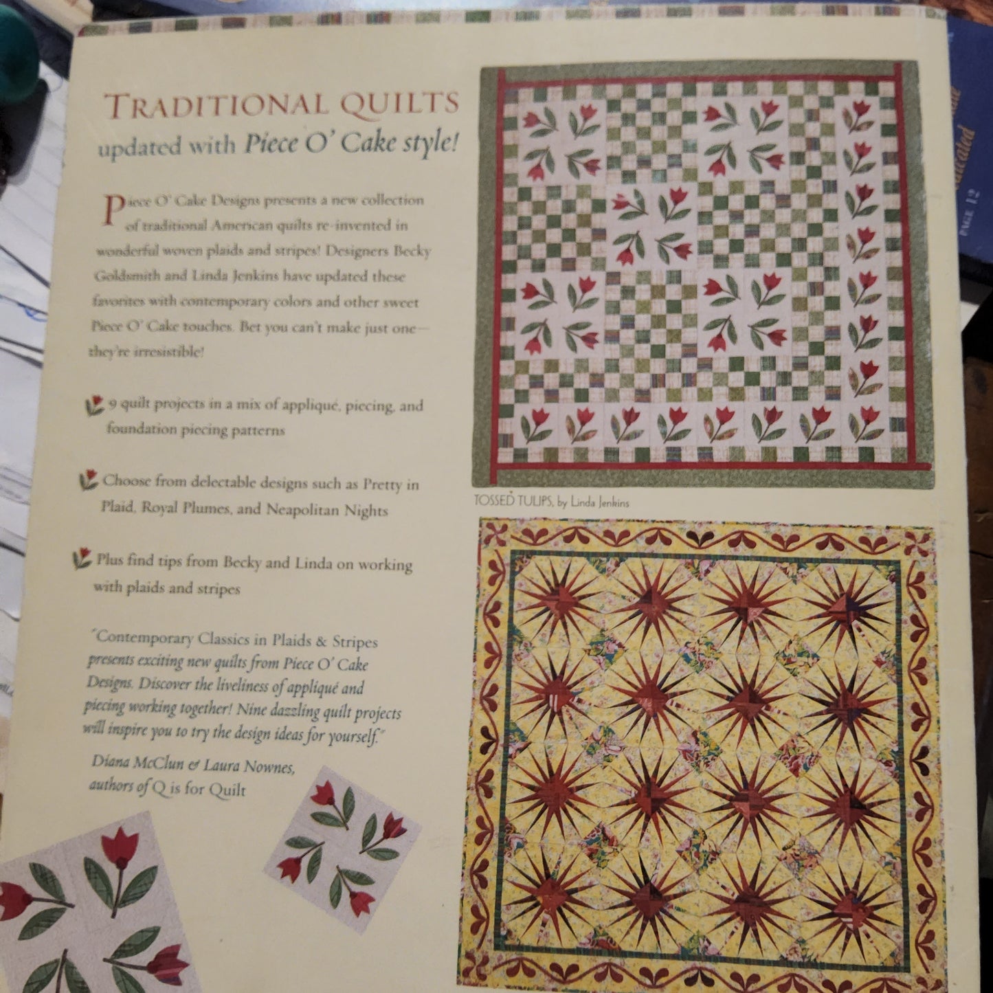 Contemporary Classics in Plaids & Stripes by Becky Goldsmith & Linda Jenkins