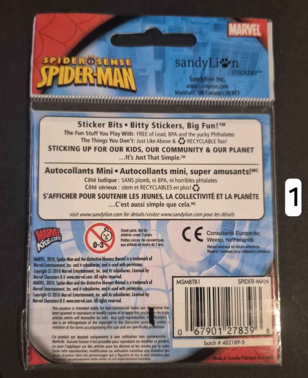 Spiderman stickers