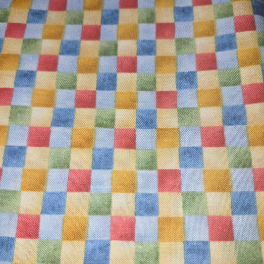 Check - Blue / Red / Gold / Green (Kym Bowles for Marcus Brothers)