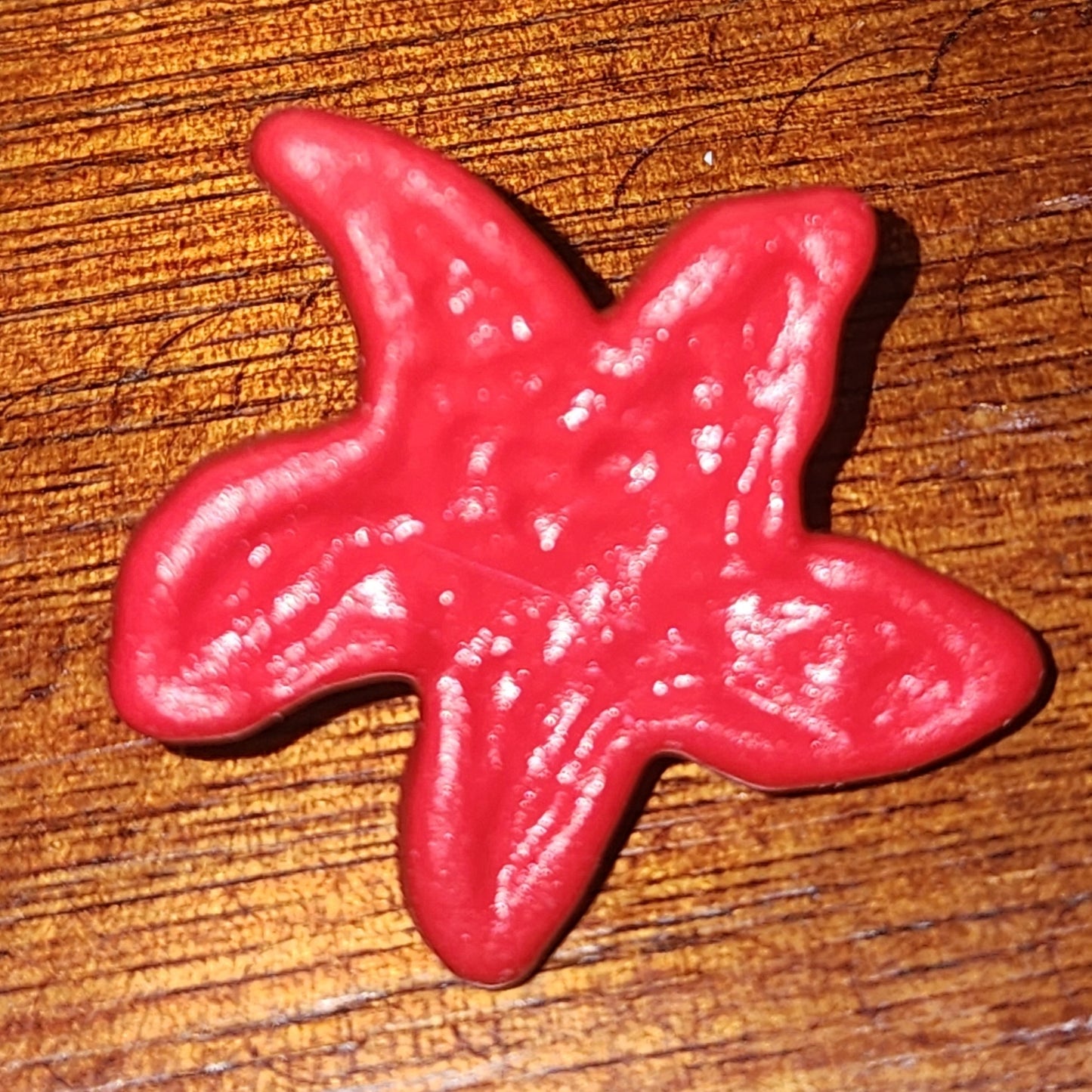 Starfish button Schoolhouse red 2.8cm