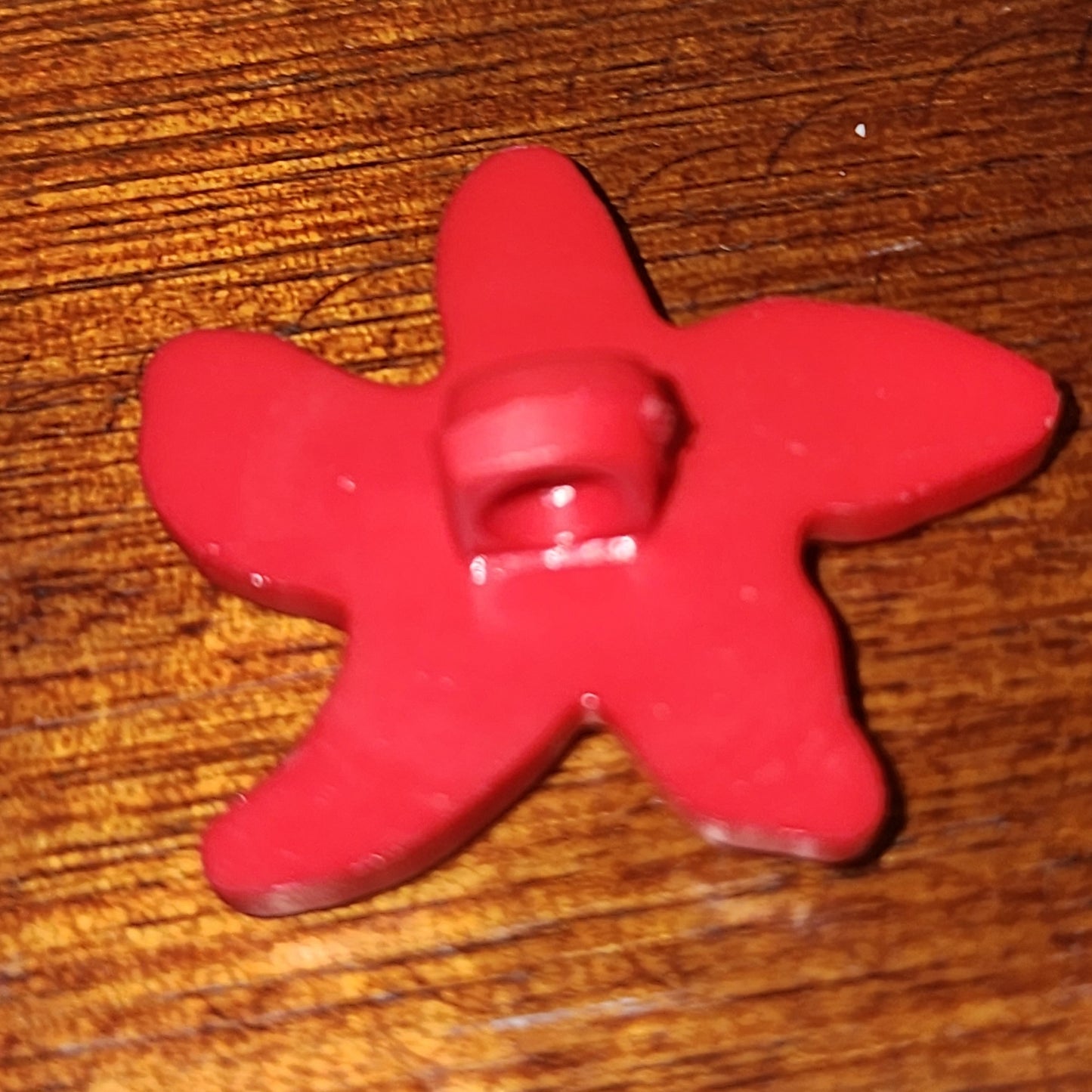 Starfish button Schoolhouse red 2.8cm