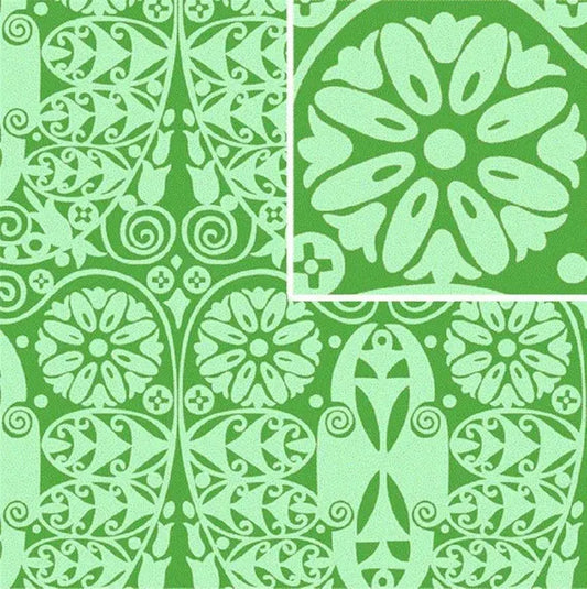 Amy Butler - Soul Blossoms - Temple Doors - Basil AB60
