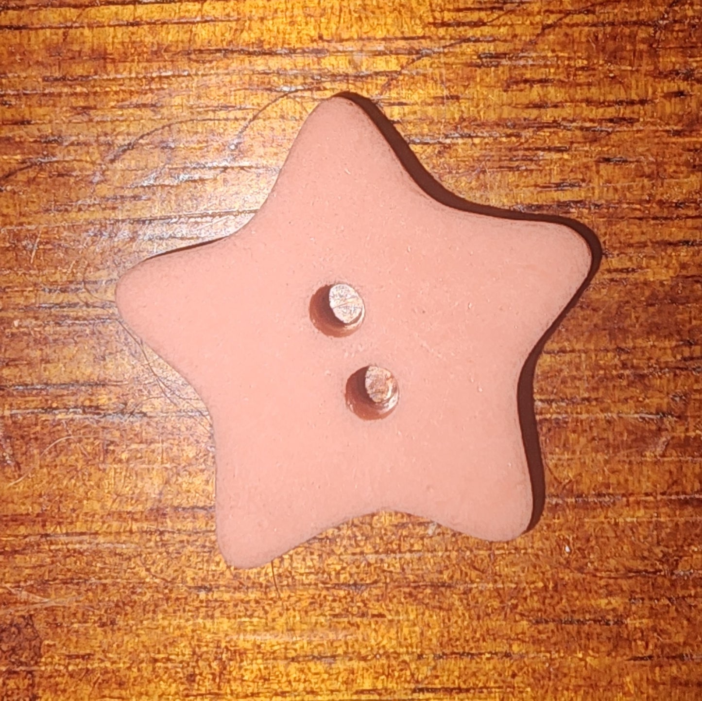 Star button terracotta 2cm (matte finish)