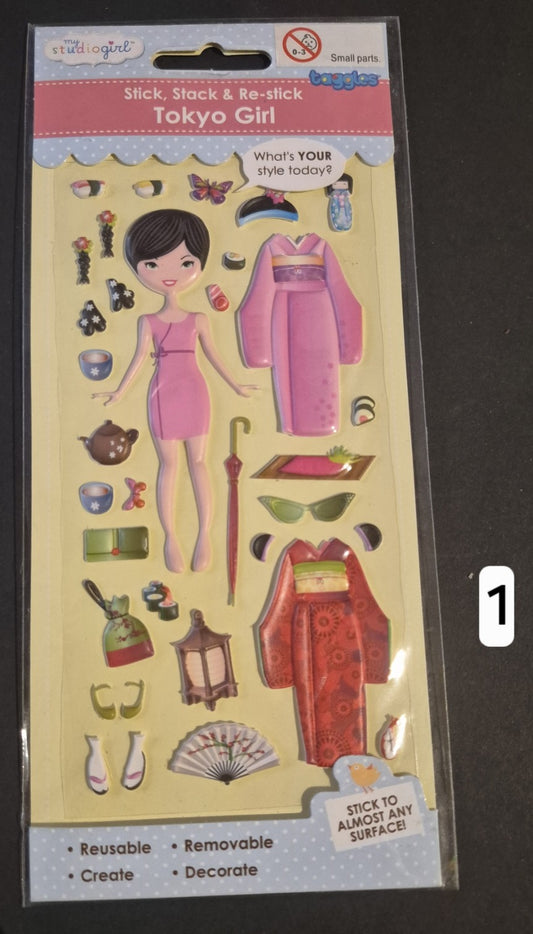 Tokyo Girl stickers
