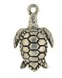 Metal turtle charm